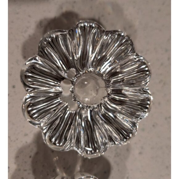 Orrefors Crystal Candle Holders Sven Palmqvist Vintage Stella Pattern - Picture 3 of 16